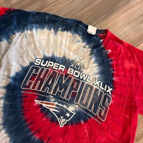 Lot of 2 NFL New England Patriots Tie Dye Graphic Tshirts Men XL Bin O-34 - Picture 3 of 8